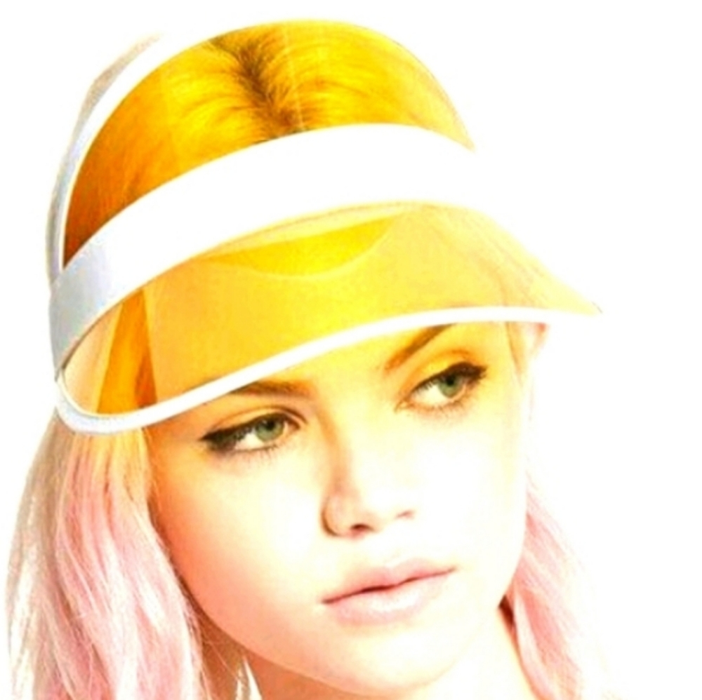 Yellow clear Beach visor